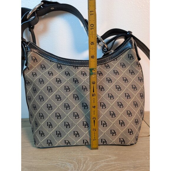 Dooney & Bourke Signature DB Quilt Monogram Hobo Women's Shoulder Bag Classic - Picture 9 of 12